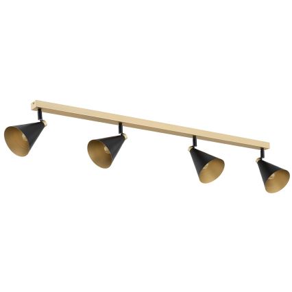 Argon 1805 - Spotlight LUCINDA 4xE14/7W/230V svart/guld