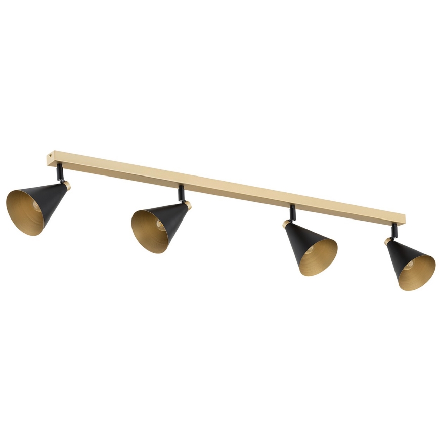 Argon 1805 - Spotlight LUCINDA 4xE14/7W/230V svart/guld