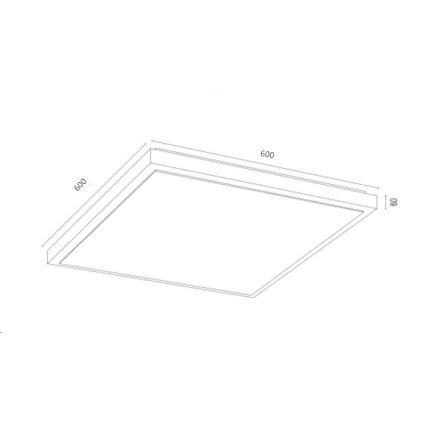 Argon 1816 - Taklampa CARLSON 4xE27/15W/230V 60x60 cm guld