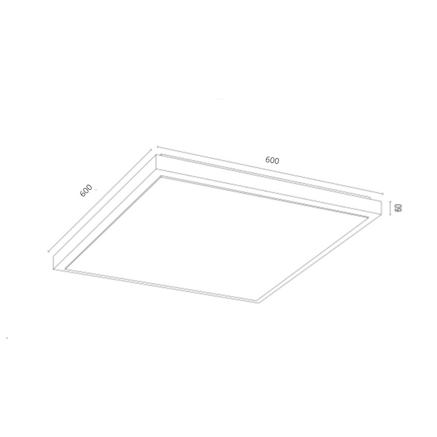 Argon 1816 - Taklampa CARLSON 4xE27/15W/230V 60x60 cm guld