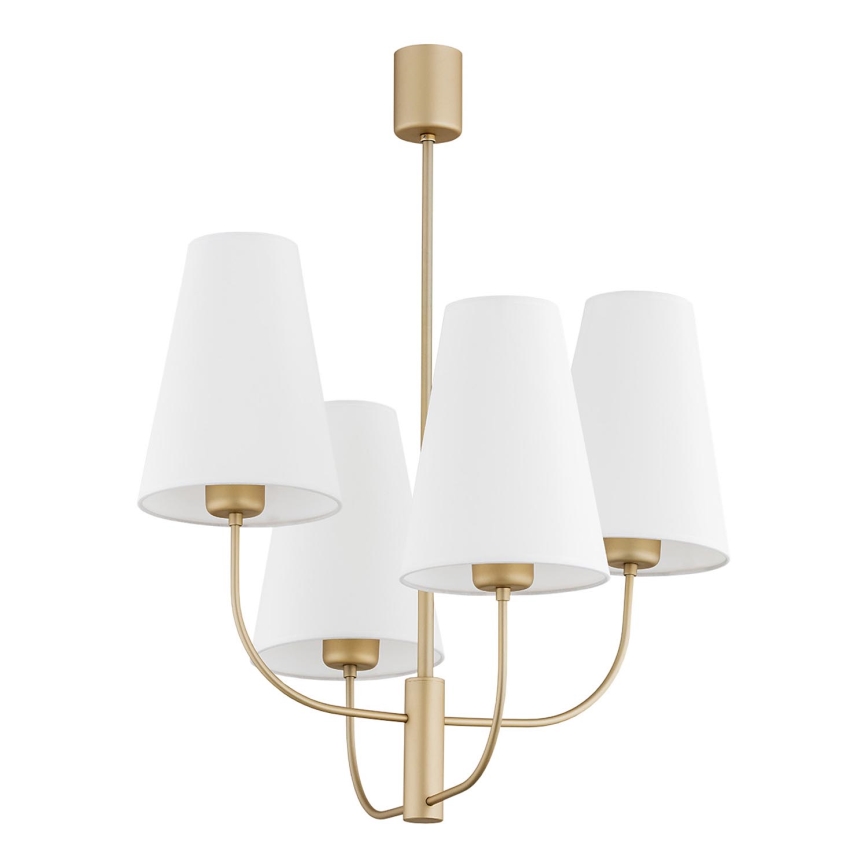 Argon 1821 - Pendelkrona SAFIANO 4xE27/15W/230V guld