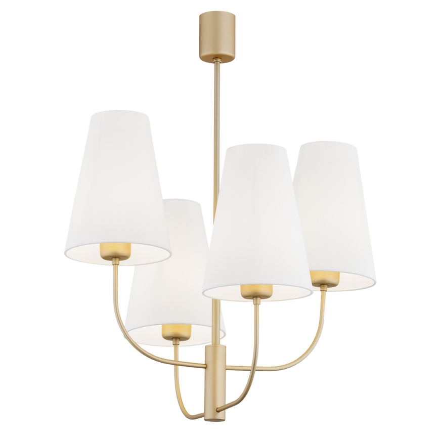 Argon 1821 - Pendelkrona SAFIANO 4xE27/15W/230V guld