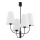 Argon 1822 - Pendelkrona SAFIANO 4xE27/15W/230V svart