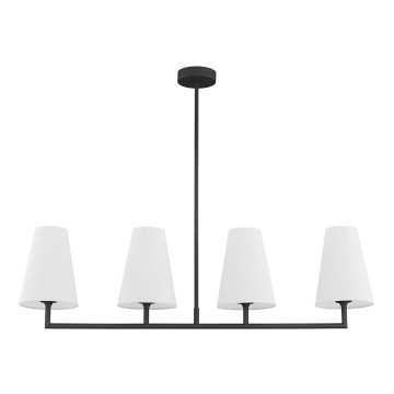 Argon 1831 - Pendelkrona SAFIANO 4xE27/15W/230V svart