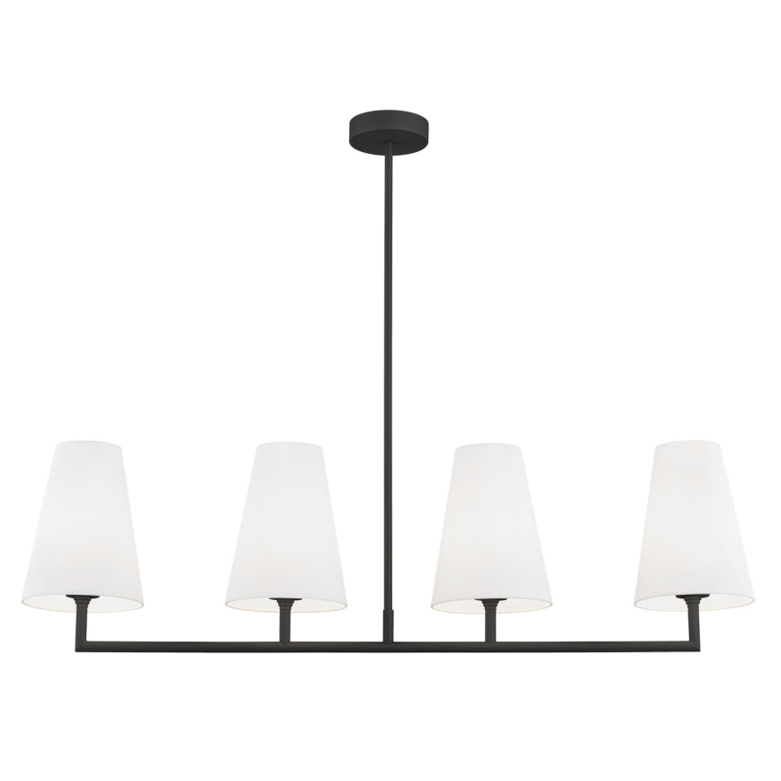 Argon 1831 - Pendelkrona SAFIANO 4xE27/15W/230V svart