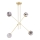 Argon 1840 - Pendelkrona ABSOS 4xE14/7W/230V alabaster guld