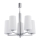 Argon 2053 - Pendelkrona CAMELOT 5xE27/15W/230V skinande krom