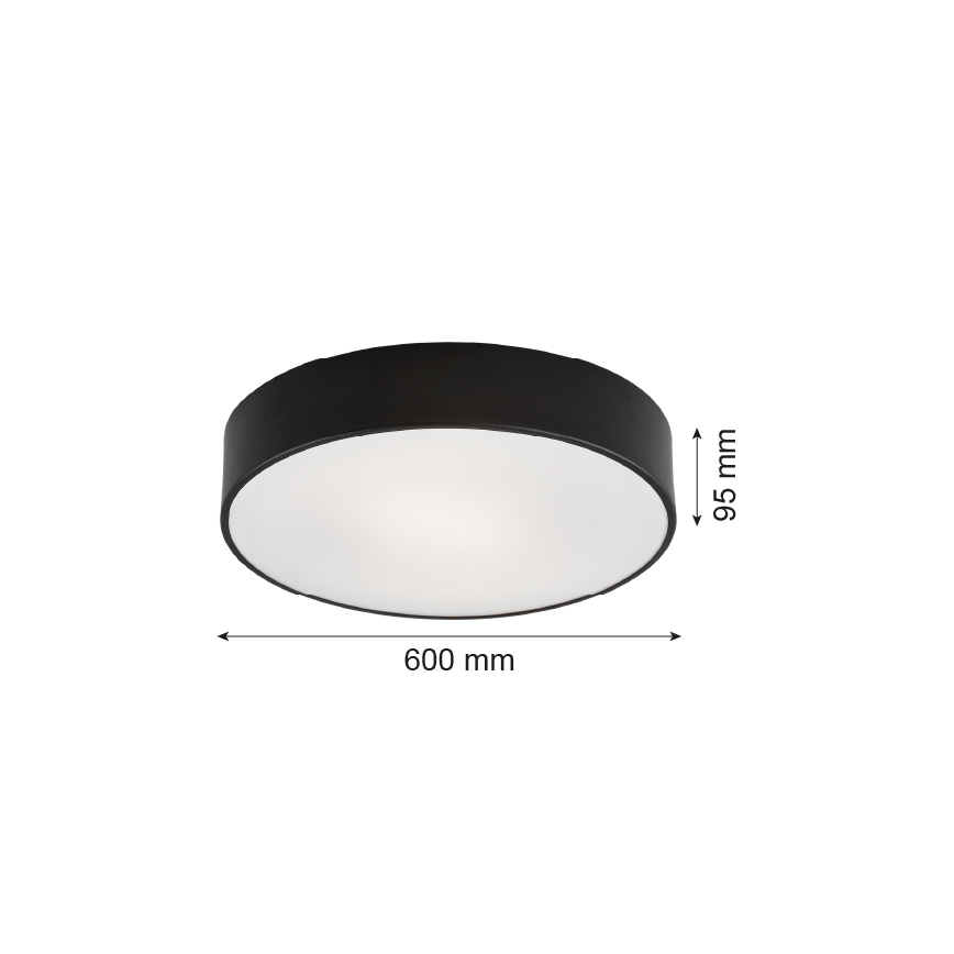 Argon 2084 - Takbelysning DARLING 5xE27/15W/230V svart