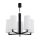 Argon 2114 - Pendelkrona CAMELOT PLUS 5xE27/15W/230V svart/vit/gyllene