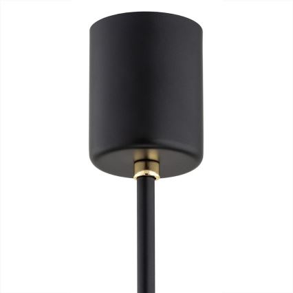 Argon 2114 - Pendelkrona CAMELOT PLUS 5xE27/15W/230V svart/vit/gyllene