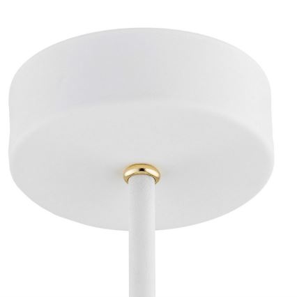 Argon 2117 - Pendelkrona CHARLOTTE 5xE27/15W/230V vit/gyllene