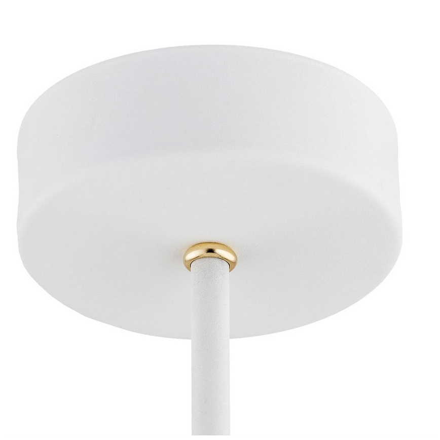 Argon 2117 - Pendelkrona CHARLOTTE 5xE27/15W/230V vit/gyllene