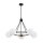 Argon 2119 - Pendelkrona AMALFI 5xE27/15W/230V svart/vit