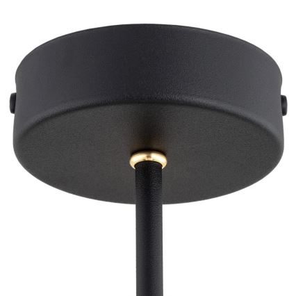 Argon 2119 - Pendelkrona AMALFI 5xE27/15W/230V svart/vit