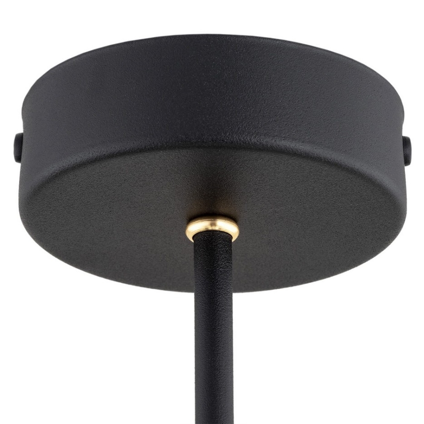 Argon 2119 - Pendelkrona AMALFI 5xE27/15W/230V svart/vit