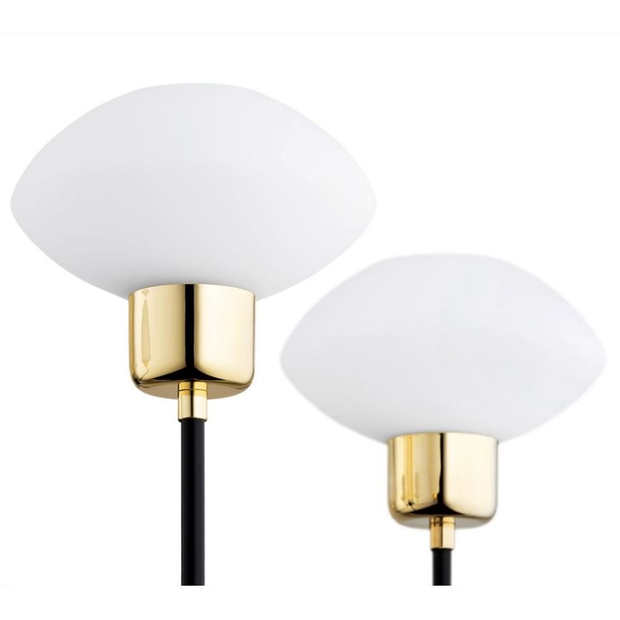 Argon 2128 - Pendelkrona RAVELLO 5xE14/15W/230V svart/guld