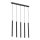 Argon 2137 - Taklampa ETNA 5xG9/6W/230V svart