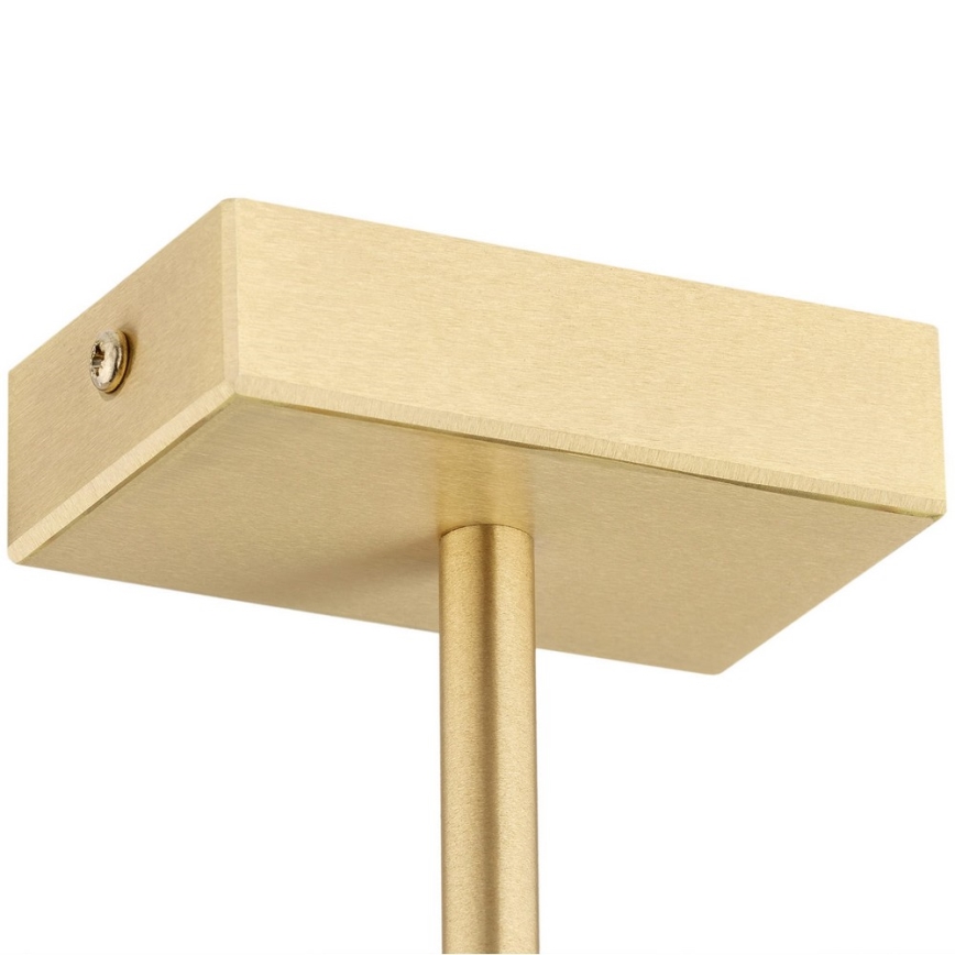 Argon 2549 - Pendelkrona FREEMONT 6xE27/15W/230V gyllene/vit/svart
