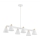 Argon 2551 - Pendelkrona AVALONE 6xE27/15W/230V vit/gyllene