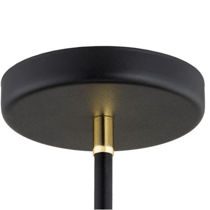 Argon 2552 - Pendelkrona AVALONE 6xE27/15W/230V svart/gyllene