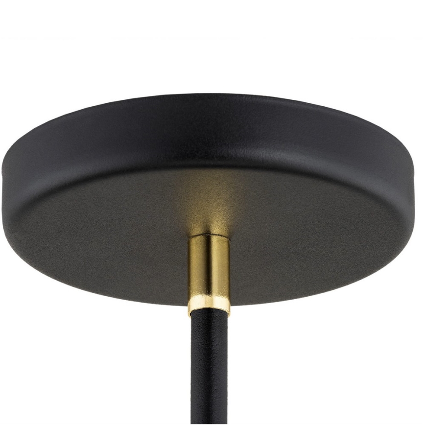 Argon 2552 - Pendelkrona AVALONE 6xE27/15W/230V svart/gyllene