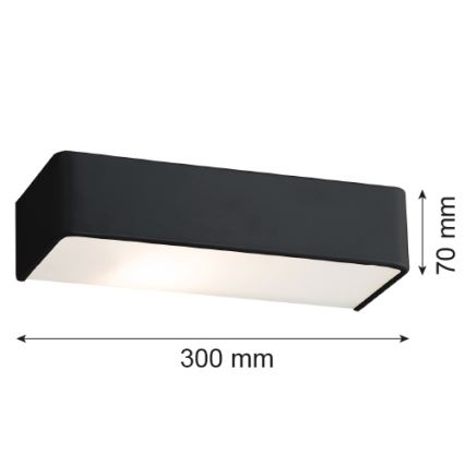 Argon 3075 - Väggbelysning RODAN 1xE27/15W/230V