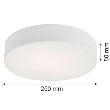 Argon 3082 - Taklampa DARLING 2xE27/15W/230V Ø 25 cm vit