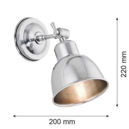 Argon 3172 - Väggbelysning EUFRAT 1xE27/60W/230V