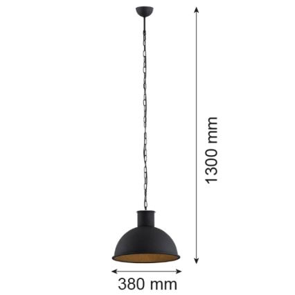 Argon 3191 - Ljuskrona EUFRAT 1xE27/60W/230V
