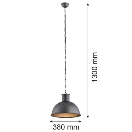 Argon 3192 - Ljuskrona EUFRAT 1xE27/60W/230V