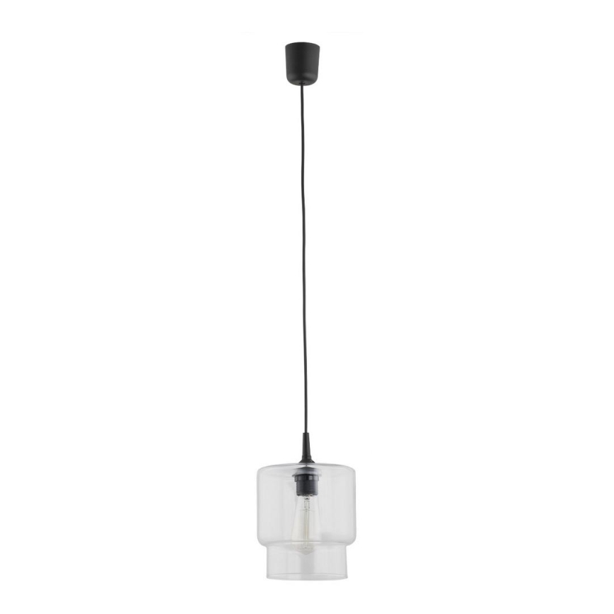 Argon 3275 - Ljuskrona med upphängningsrem NEWA 1xE27/15W/230V genomskinlig