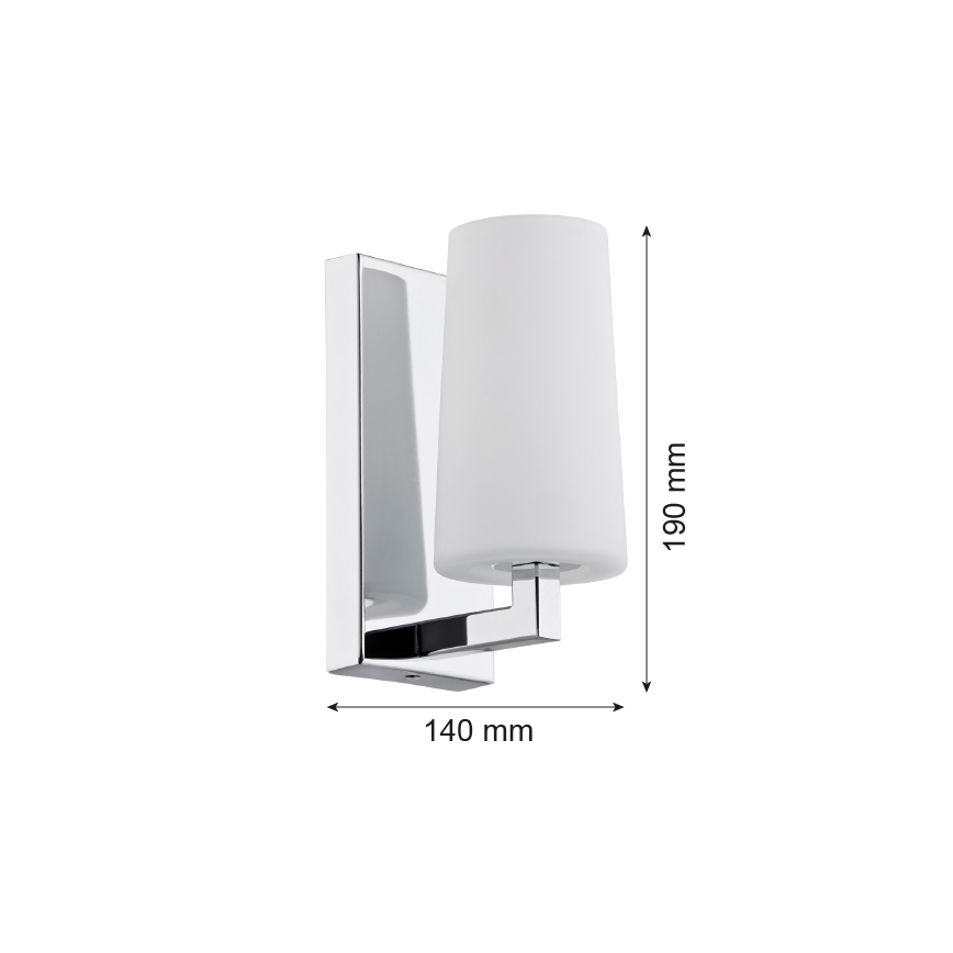 Argon 3358 - Vägglampa CAMELOT 1xE27/15W/230V skinande krom