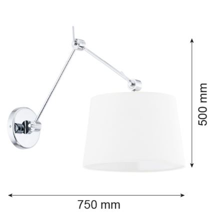 Argon 3545 - Väggbelysning  ZAKYNTOS 1xE27/60W