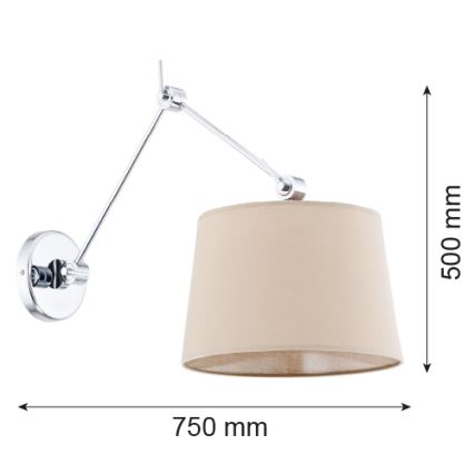 Argon 3546 - Väggbelysning ZAKYNTOS 1xE27/60W