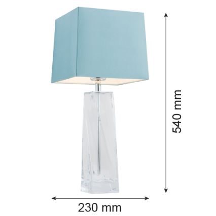 Argon 3839 - Bordslampa LILLE 1xE27/15W/230V blå