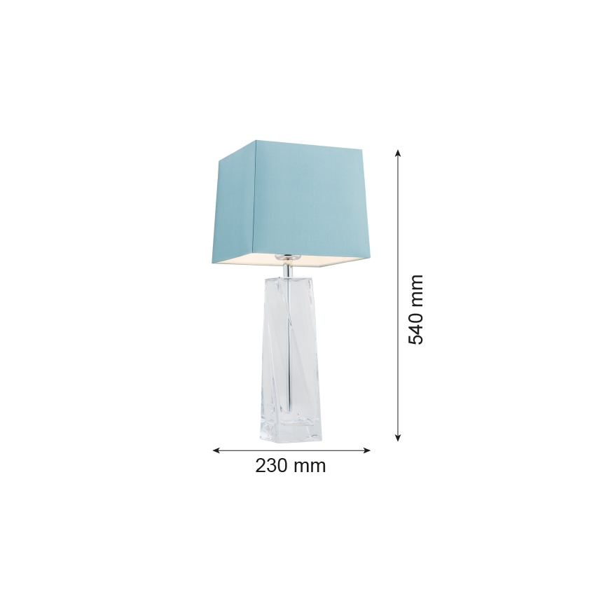 Argon 3839 - Bordslampa LILLE 1xE27/15W/230V blå