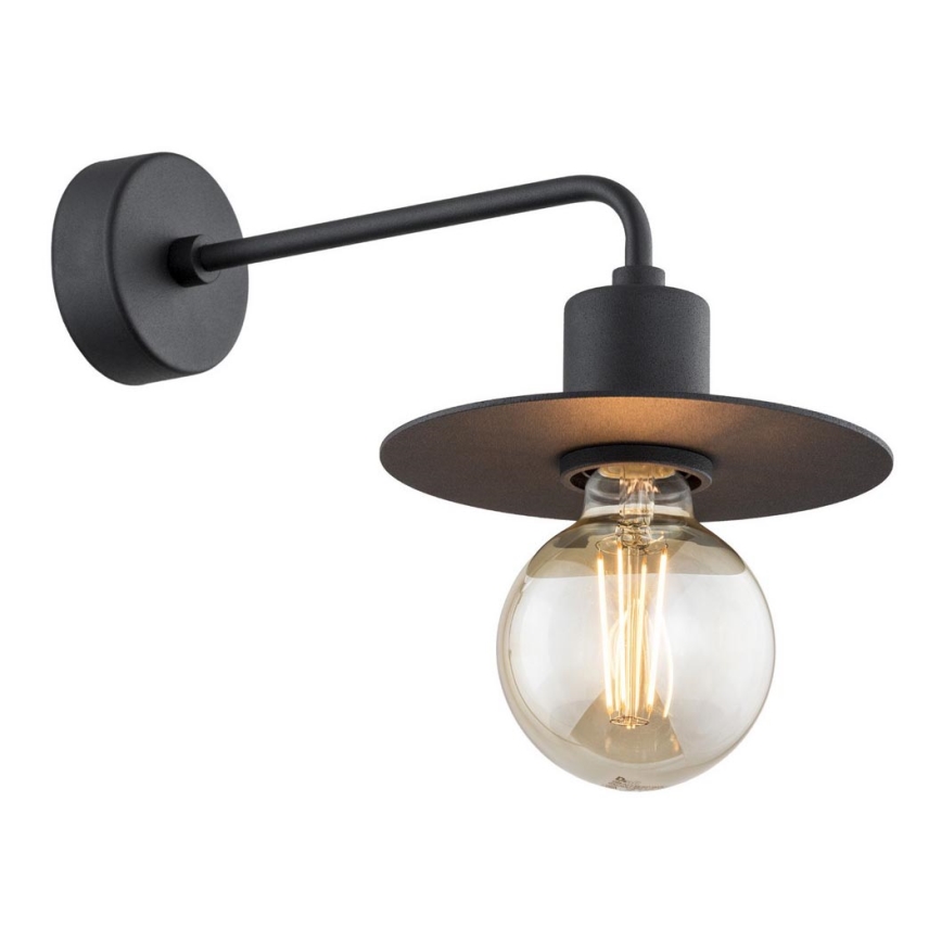 Argon 3879 - Vägglampa CORSO 1xE27/15W/230V svart