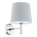 Argon 3910 - Vägglampa BOLZANO 1xE27/15W/230V blå/skinande krom