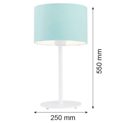 Argon 4127 - Bordslampa MAGIC 1xE27/15W/230V turkos/vit
