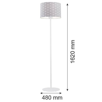 Argon 4130 - Golv lampa MAGIC 1xE27/15W/230V grå/vit