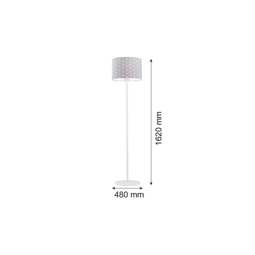 Argon 4130 - Golv lampa MAGIC 1xE27/15W/230V grå/vit