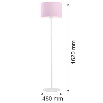 Argon 4132 - Golv lampa MAGIC 1xE27/15W/230V rosa/vit