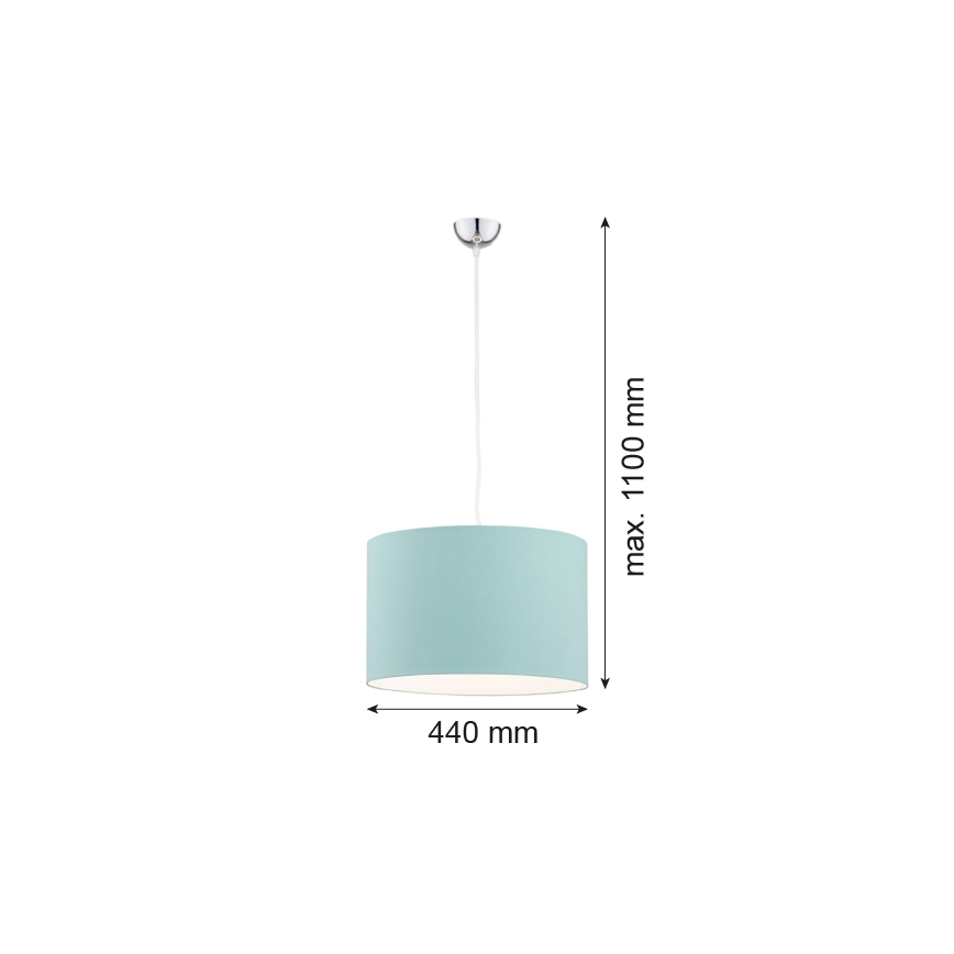 Argon 4135 - Ljuskrona med upphängningsrem MAGIC 1xE27/15W/230V turkos