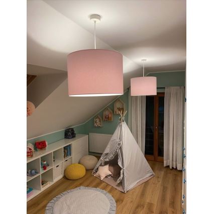 Argon 4136 - Ljuskrona med upphängningsrem MAGIC 1xE27/15W/230V rosa