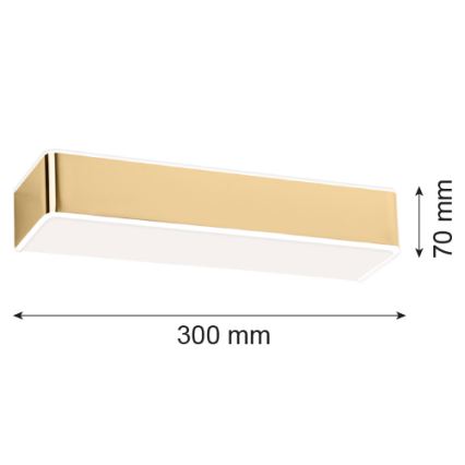 Argon 4148 - Vägglampa RODAN 1xE27/15W/230V gyllene