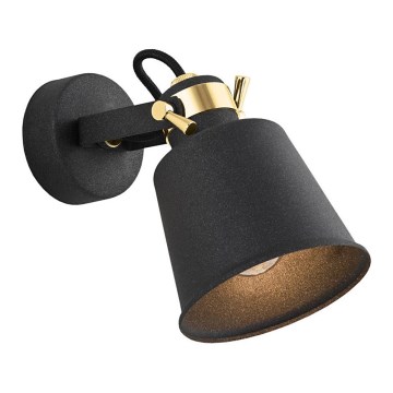 Argon 4161 - Väggspotlight KONGO 1xE27/15W/230V svart