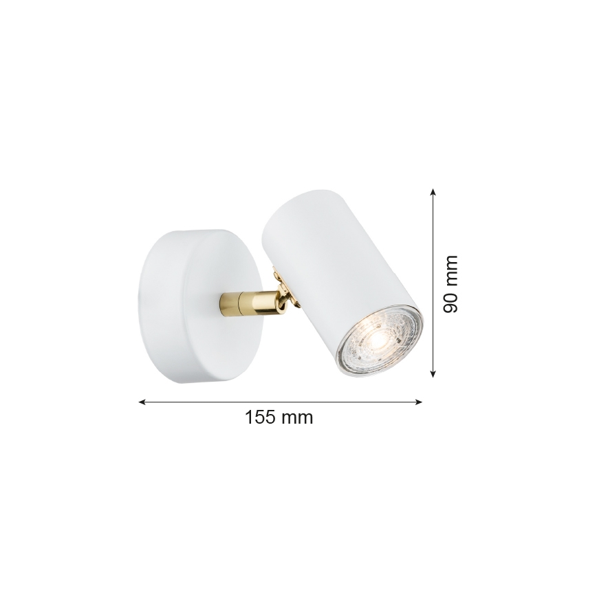 Argon 4209 - Takpotlight LAGOS 1xGU10/5W/230V vit/guld