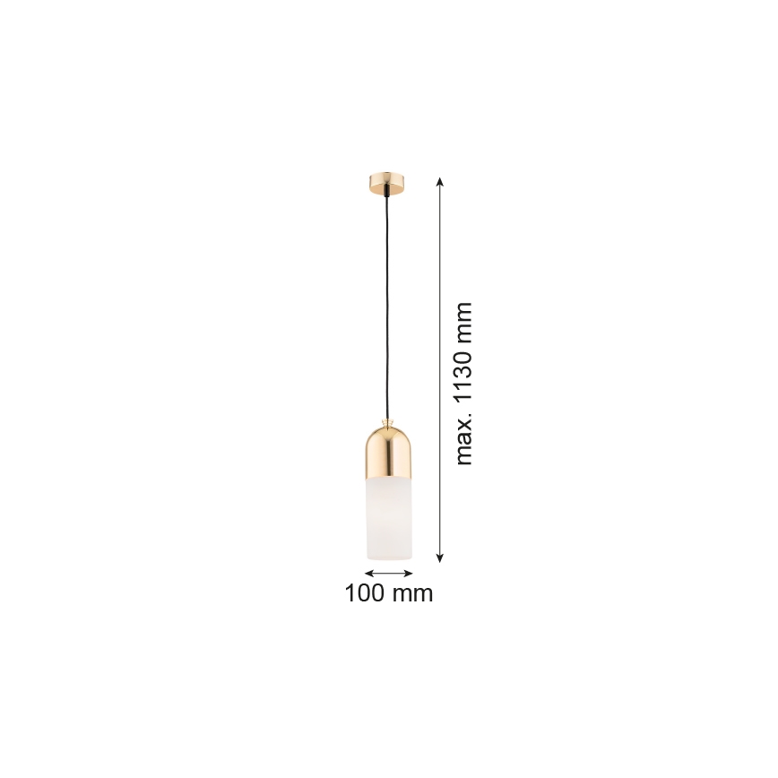 Argon 4212 - Ljuskrona med pelare BURGOS 1xE27/15W/230V mässing
