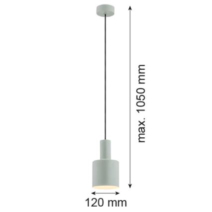 Argon 4217 - Ljuskrona med upphängningsrem SINES 1xE27/15W/230V diameter 12 cm grön