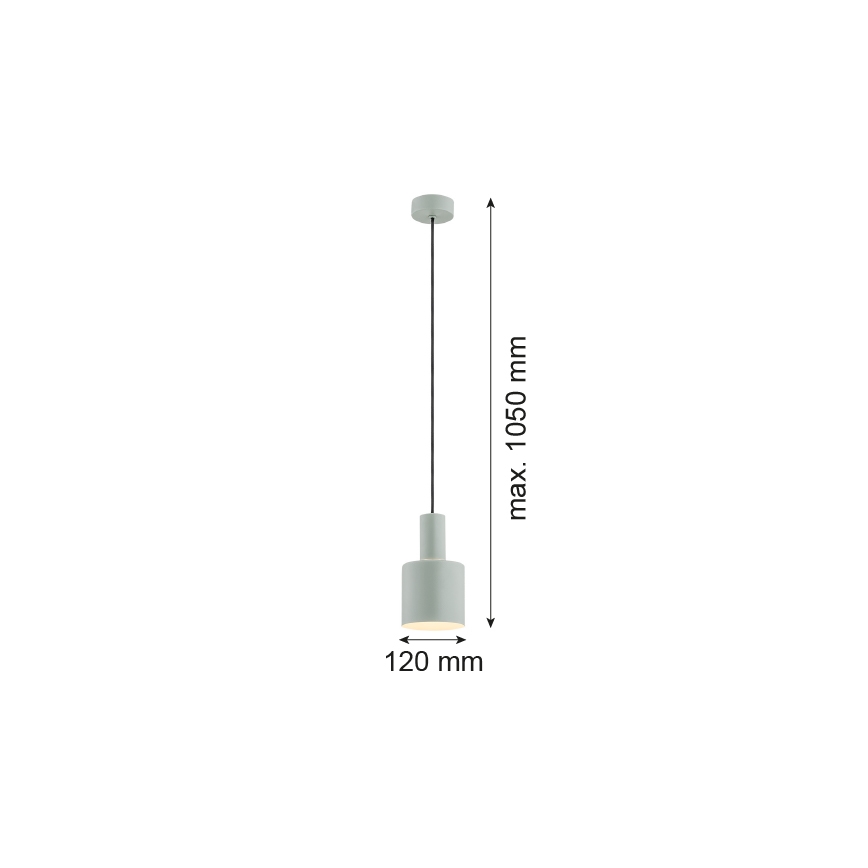 Argon 4217 - Ljuskrona med upphängningsrem SINES 1xE27/15W/230V diameter 12 cm grön